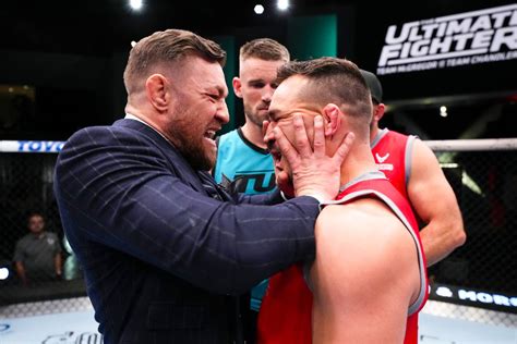 Michael Chandler breaks down getting shoved in the .